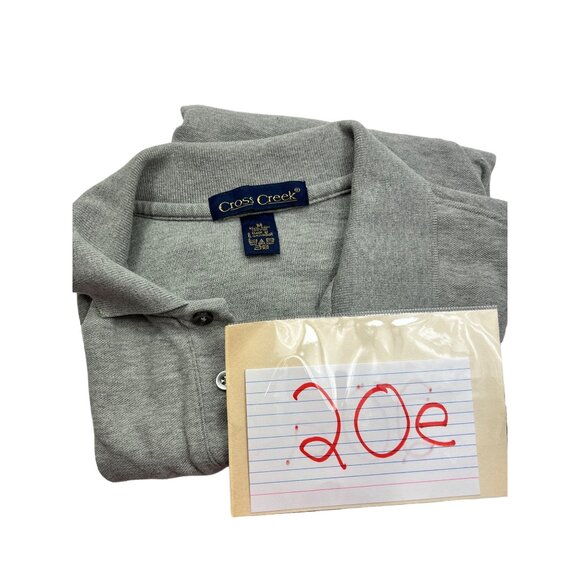 Cross Creek Gray Polo Shirt - 100% Pima Cotton Size M - Casual & Comfortable 20e - Picture 7 of 7